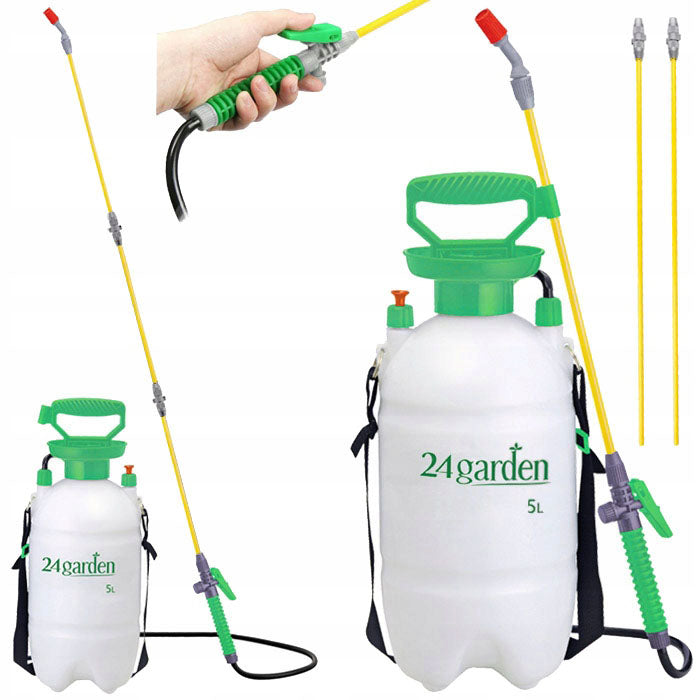 PRESSURE HAND SPRAYER 5L + LANCE 153cm FIBERGLASS ADJUSTMENT