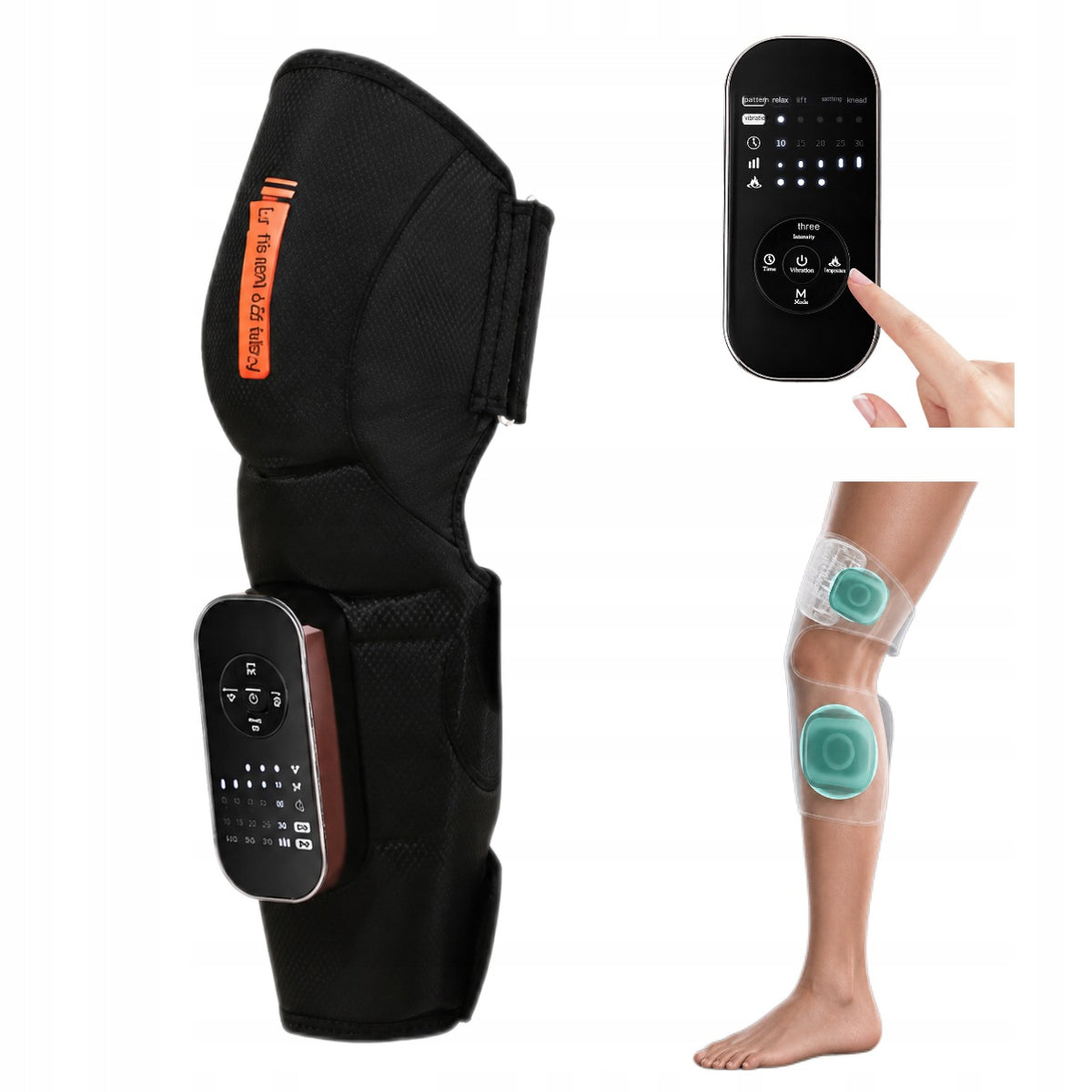 PRESSURE MASSAGER FOR KNEES AND CALVES DRAINAGE LYMPHATIC HEATING VIBRATION