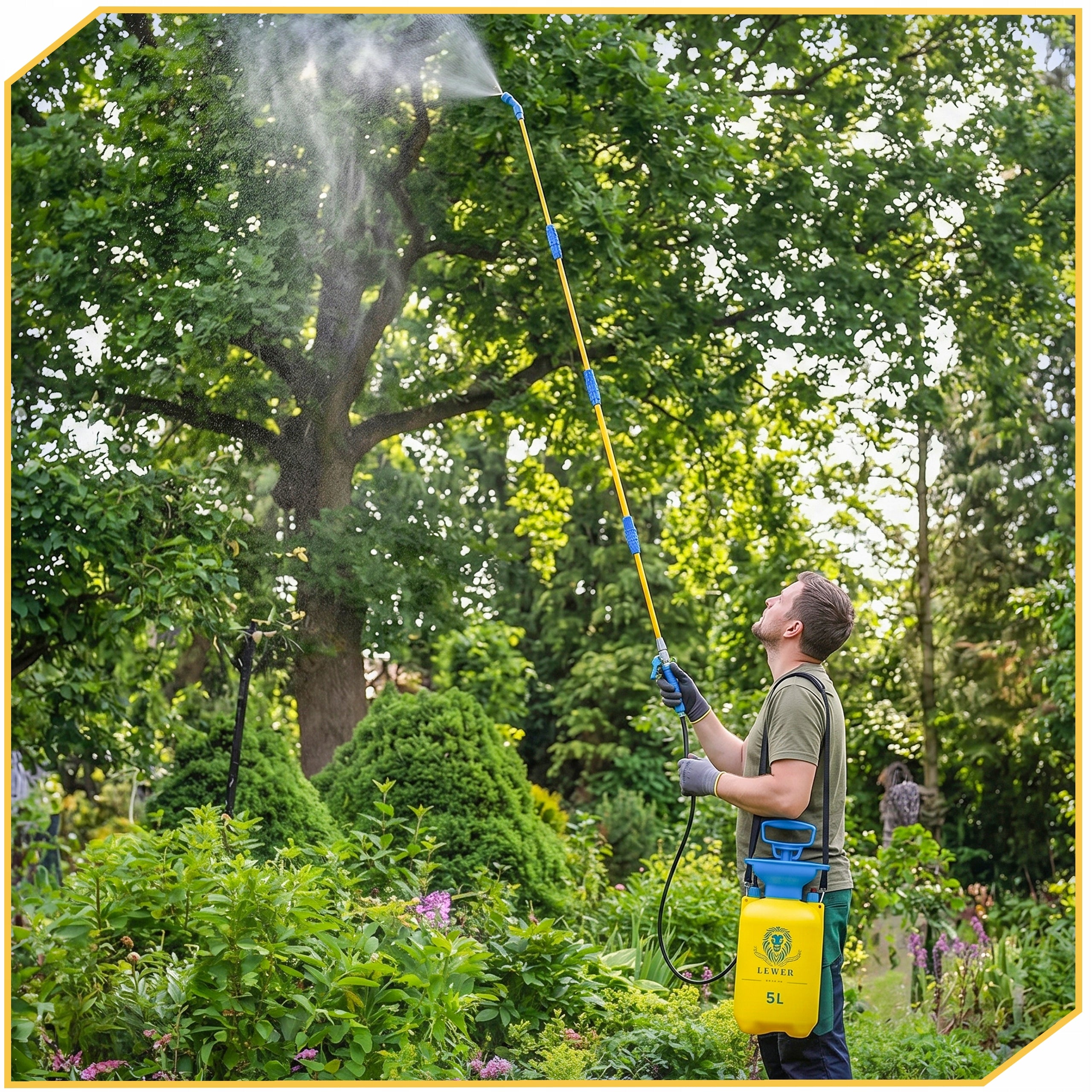 PRESSURE SPRAYER HAND LANCE 140 GARDEN WITH ADJUSTABLE NOZZLE 5L Packaging status original