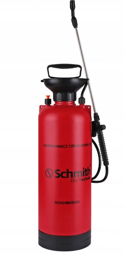 PRESSURE SPRAYER WITH LANCE 10L GARDEN MANUAL SHOULDER STRAP SCHMITH