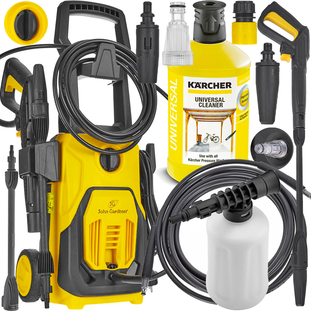 PRESSURE WASHER 1800W TURBO 230 BAR STRONG ALUMINUM PUMP + KARCHER FLUID