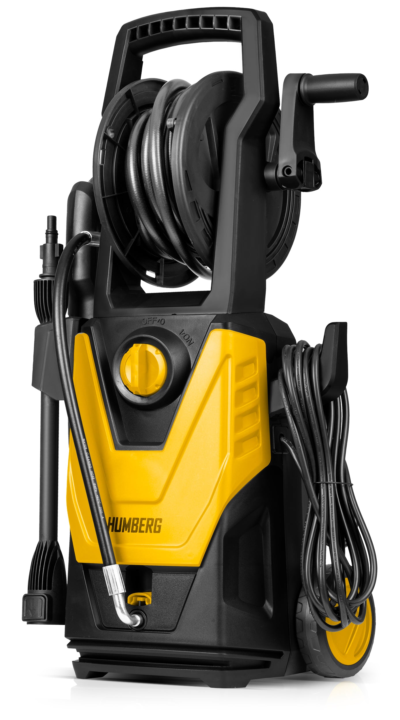 PRESSURE WASHER 230 BAR ALUMINUM SELF-SUCTION PUMP RETRACTOR SET Maximum power 1800 W