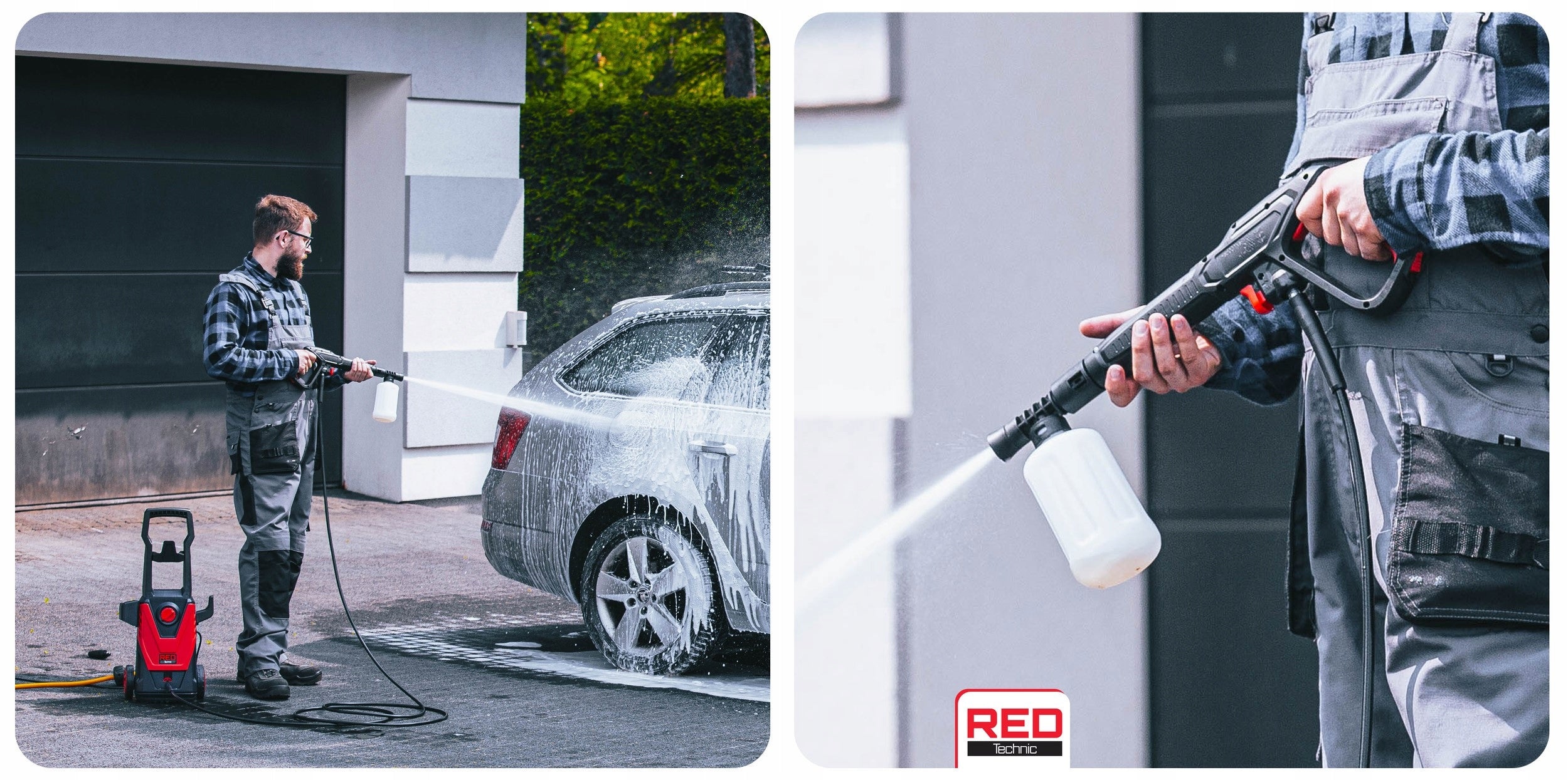 PRESSURE WASHER 230 BAR POWER 1600W TURBO LANCE ALUMINUM PUMP SET XXL Maximum power 1600 W