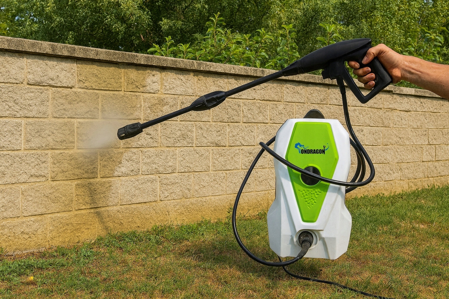 PRESSURE WASHER 230 BAR POWER 2000W TURBO LANCE ALUMINUM PUMP LIGHT POWER Model OD5062