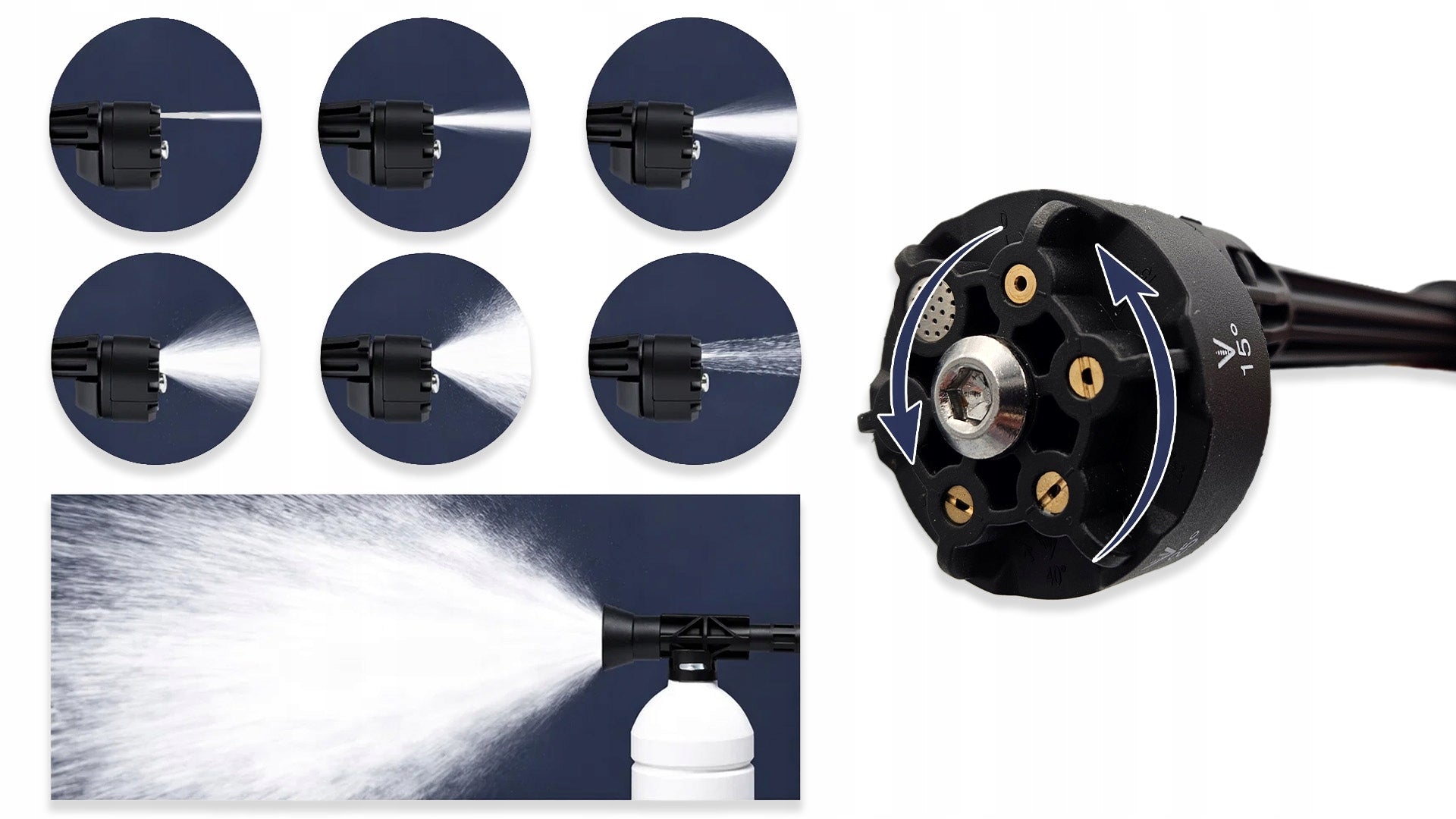 PRESSURE WASHER CORDLESS GARDEN MULTI NOZZLE 60 BAR 2X AKU SET Brand MEMFLOW