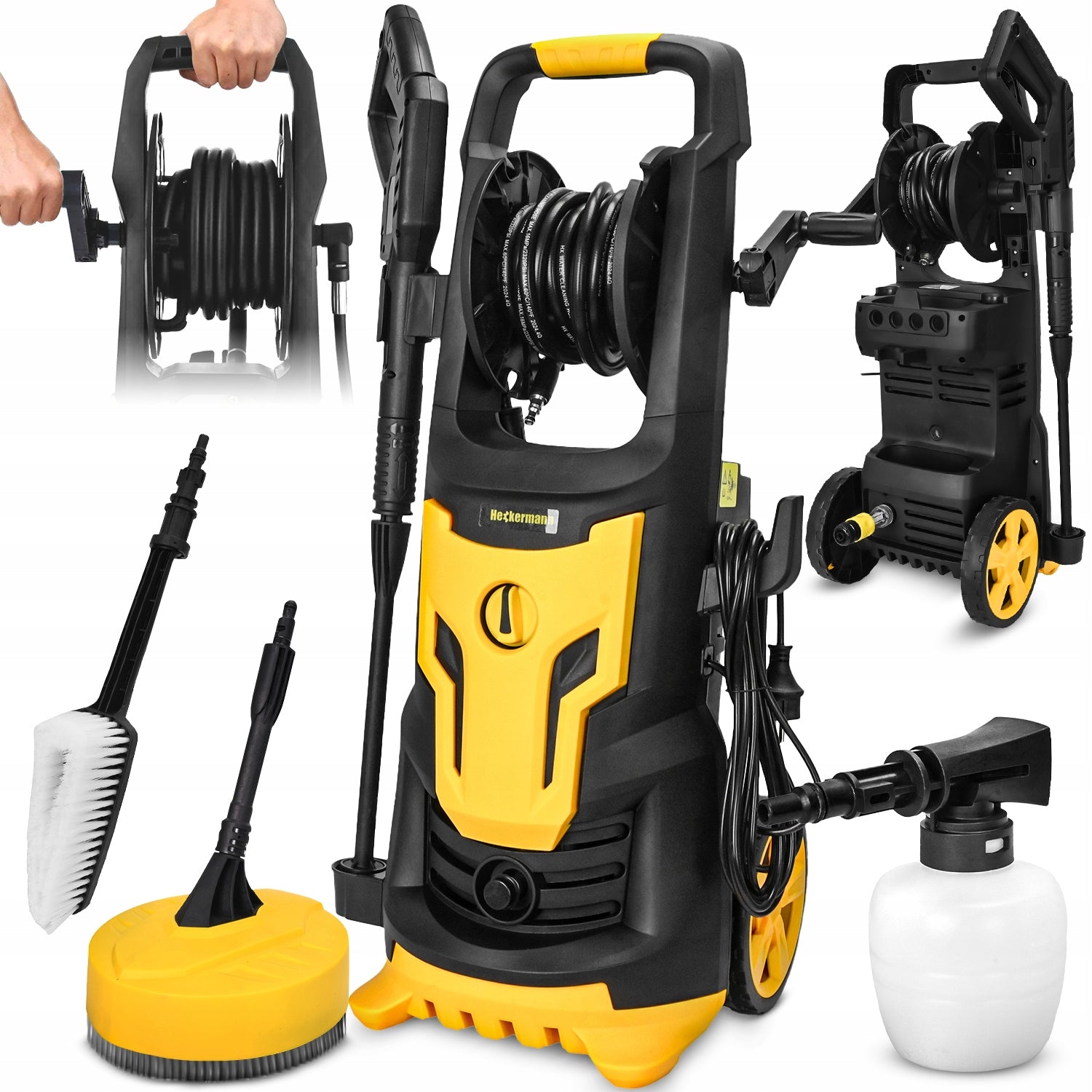 PRESSURE WASHER HECKERMANN SVMC 22 2026 SET FOR GARDEN 165 BAR 2200 WATT
