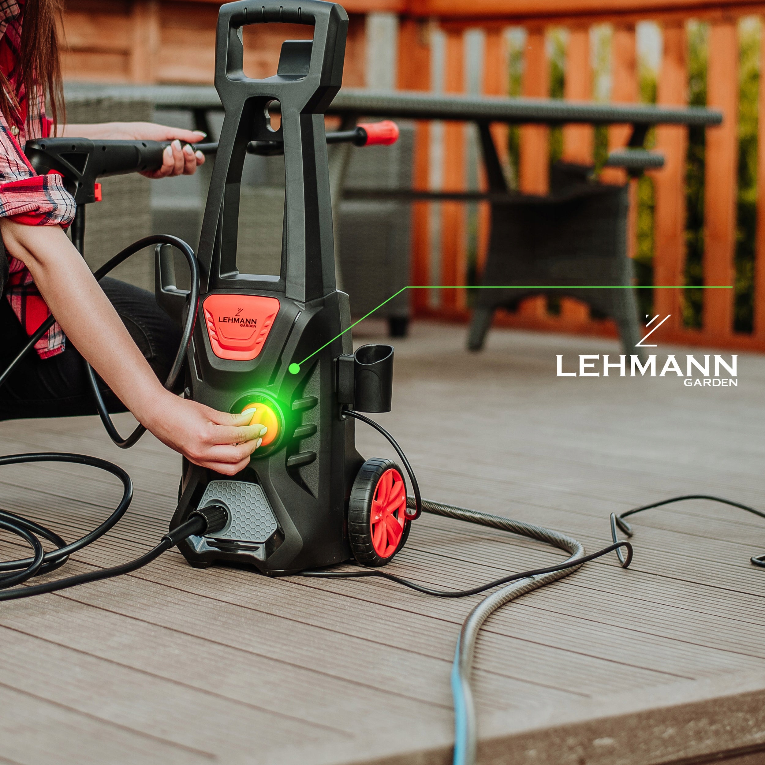 PRESSURE WASHER LEHMANN 230BAR FOR WASHING CUBES SELF-SUCTION FOAMER Packaging status original