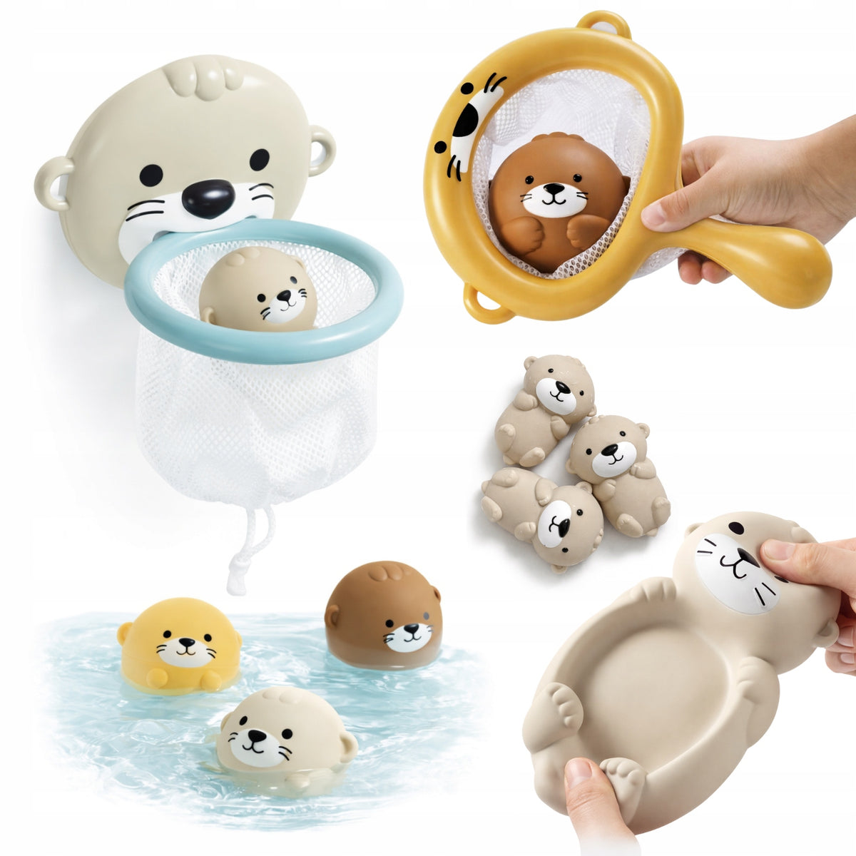 PRIMABOBO Bath Toys for Kids Mesh Animal Balls 6in1
