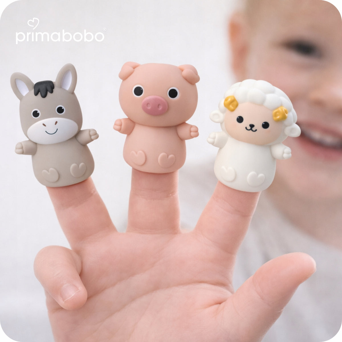 PRIMABOBO Bath Toys for Kids Set of Puppets with Boats Animals Manufacturer code TT713_SET6