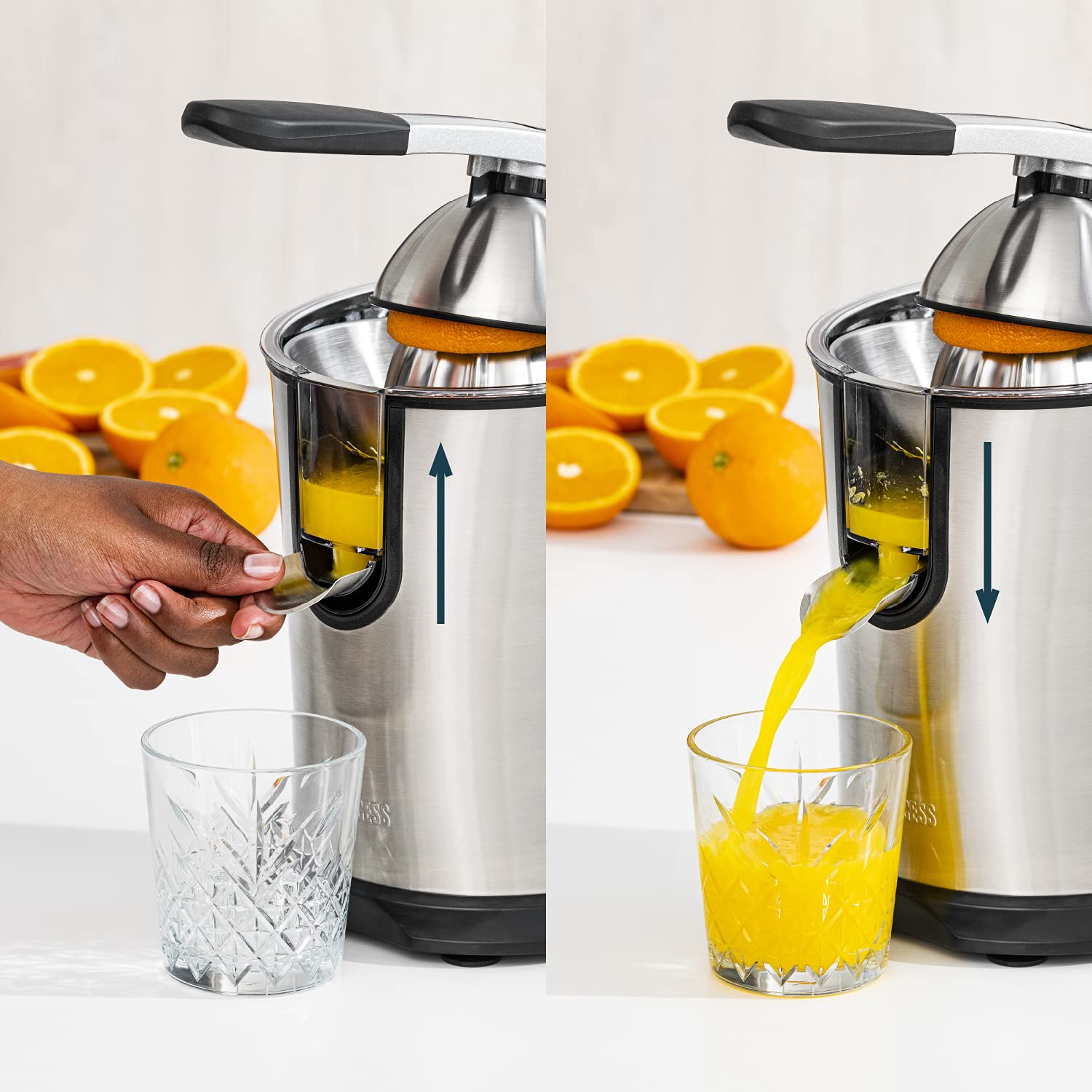 PRINCESS Master Pro Stainless Steel Juicer Silver 201860 Packaging status original