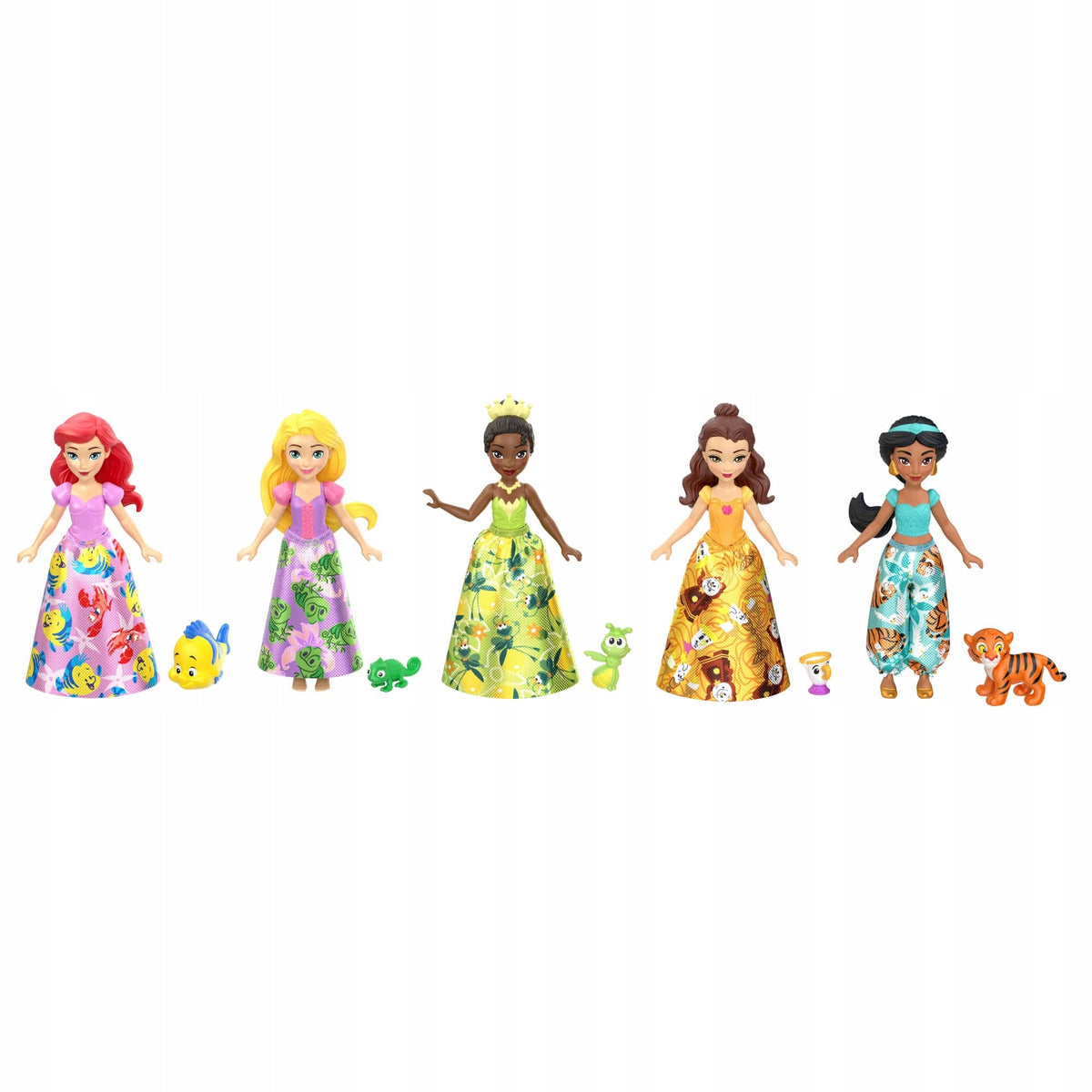 PRINCESSES DISNEY SET OF 5 PRINCESS DOLL FIGURINES ARIELKA RAPUNZEL Brand Disney