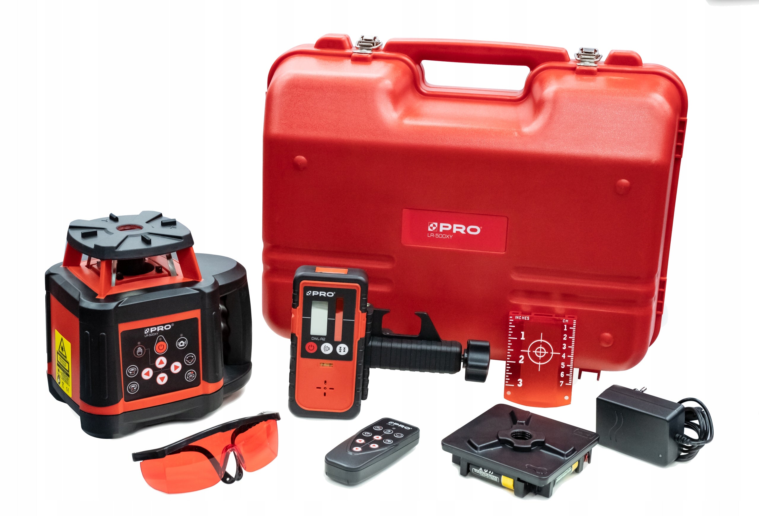 PRO LR-500XY ROTARY LASER LEVELER WITH DWL-R2 SENSOR