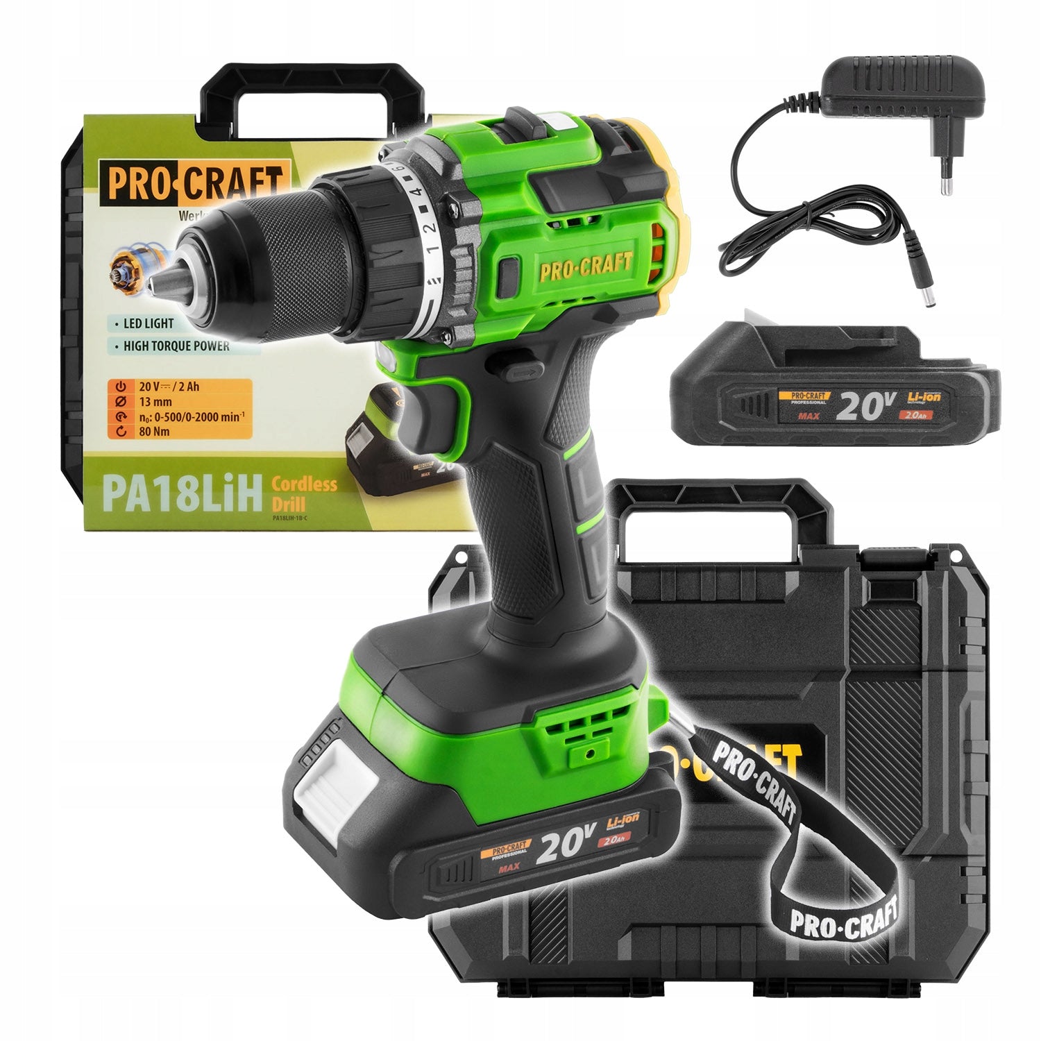 PROCRAFT Screwdriver Procraft battery power 20 V PA18LiH-1B-C