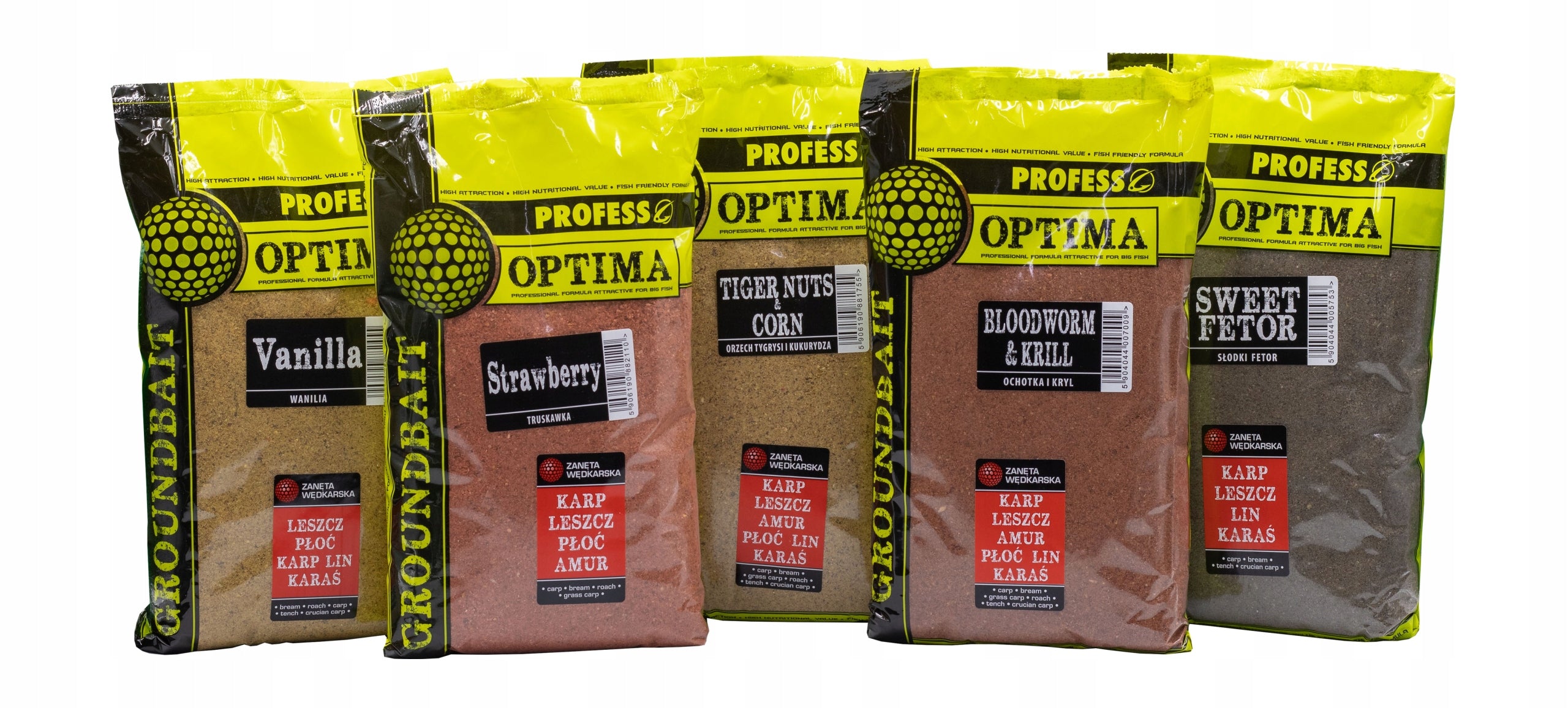 PROFESS OPTIMA bait 5 kg Mix of flavors + BUCKET 5L Manufacturer code OPTIMA WIADRO 5kg