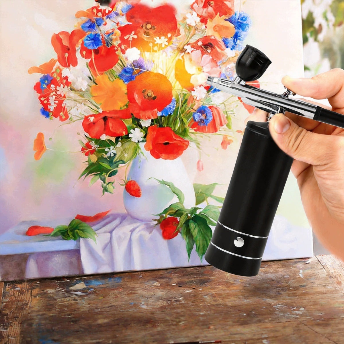 PROFESSIONAL AIRBRUSH FOR MANICURE 0.3MM, METAL HOUSING Brand no brand