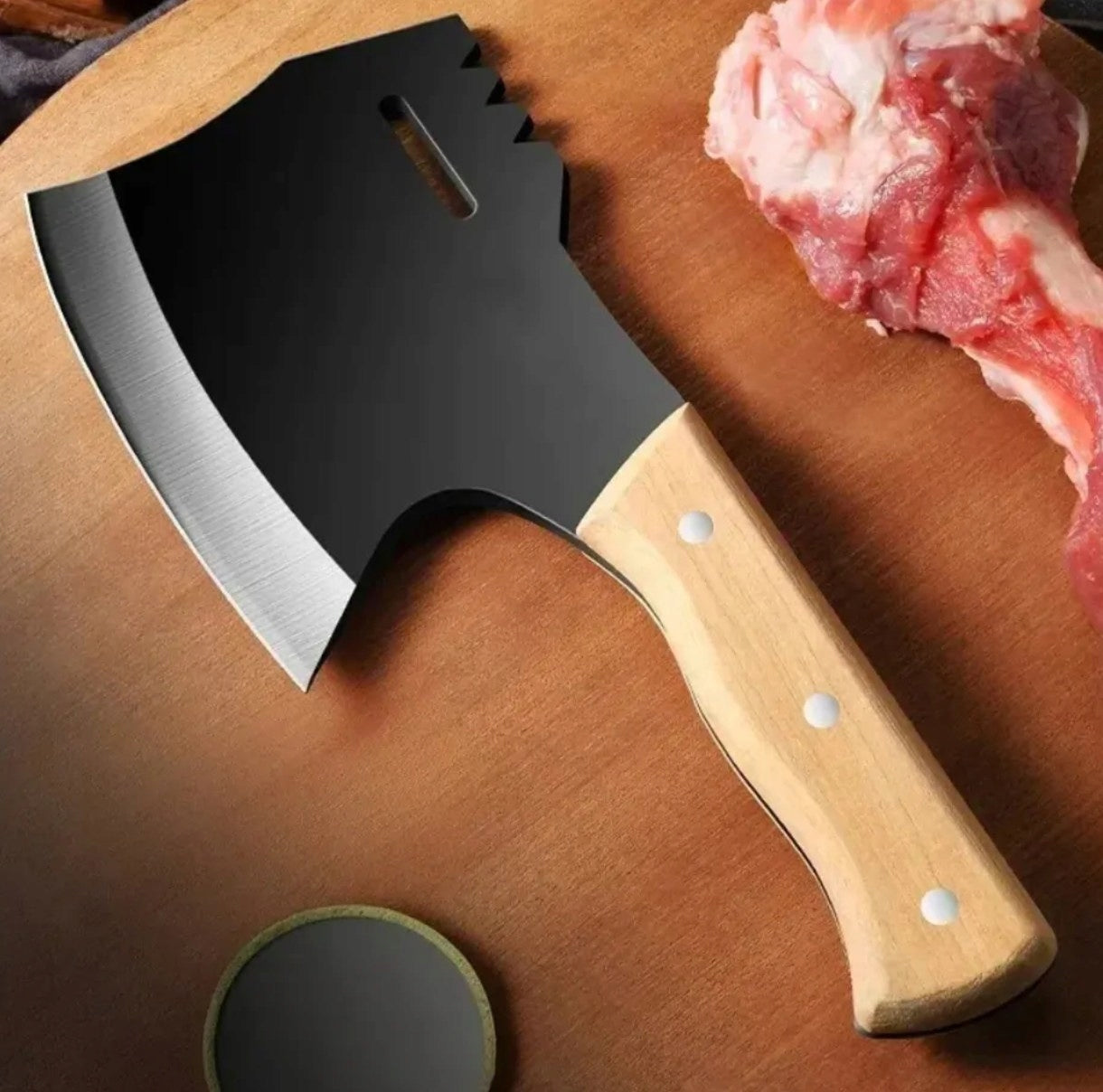 PROFESSIONAL Axe CLEAVER CHEF KITCHEN STEEL SHARP for MEAT 13 Blade length 16 cm