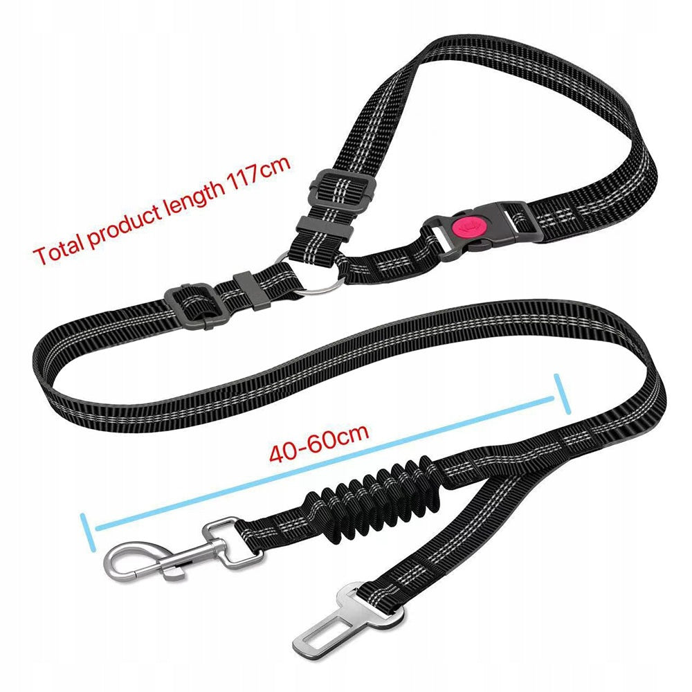 PROFESSIONAL CAR CAT DOG SAFETY BELT LANYARD ADJUSTABLE Manufacturer code 6977631515941