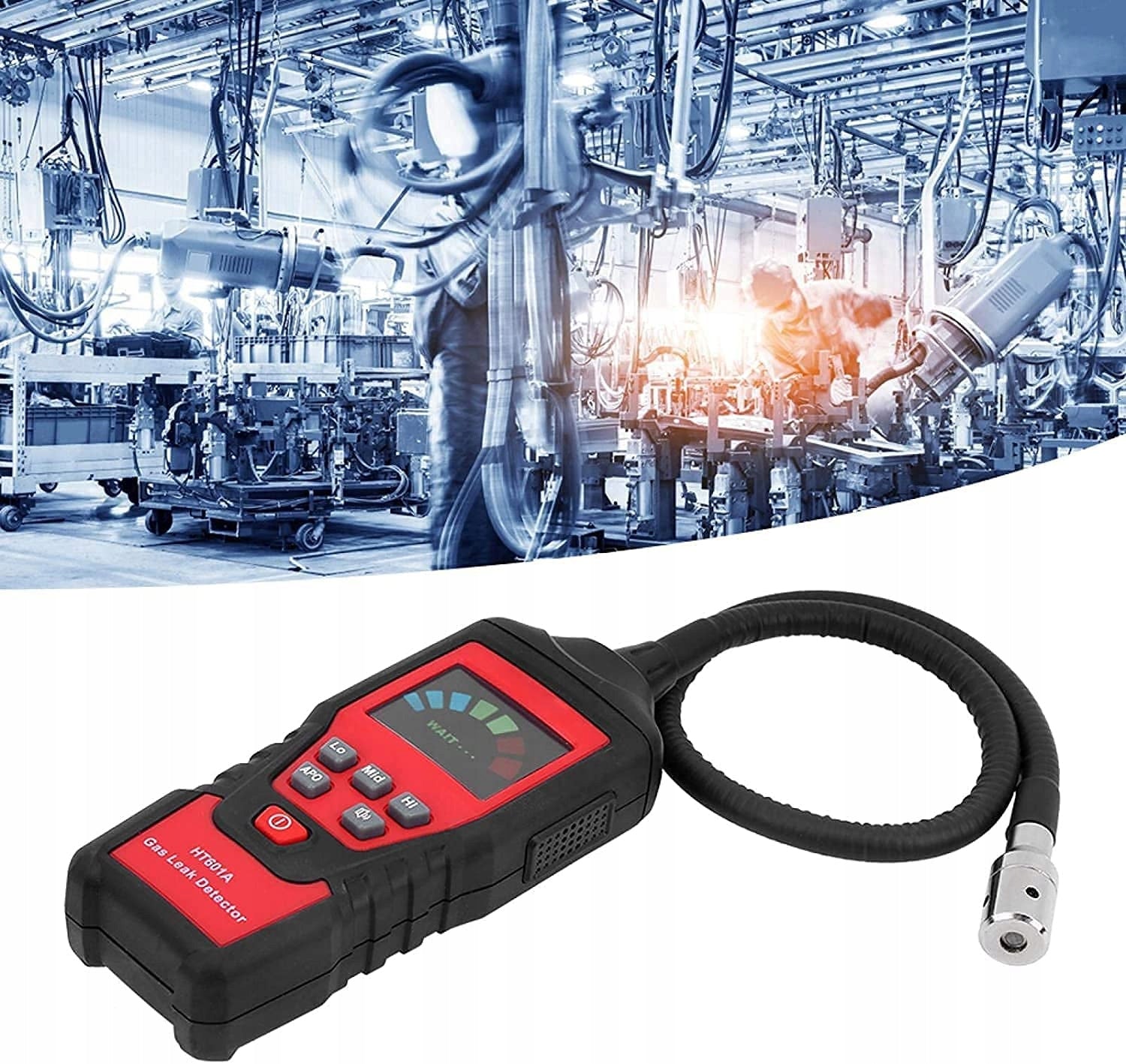 PROFESSIONAL COMBUSTIBLE GAS DETECTOR PORTABLE COMBUSTIBLE GAS LEAK DETECTOR Batteries included yes