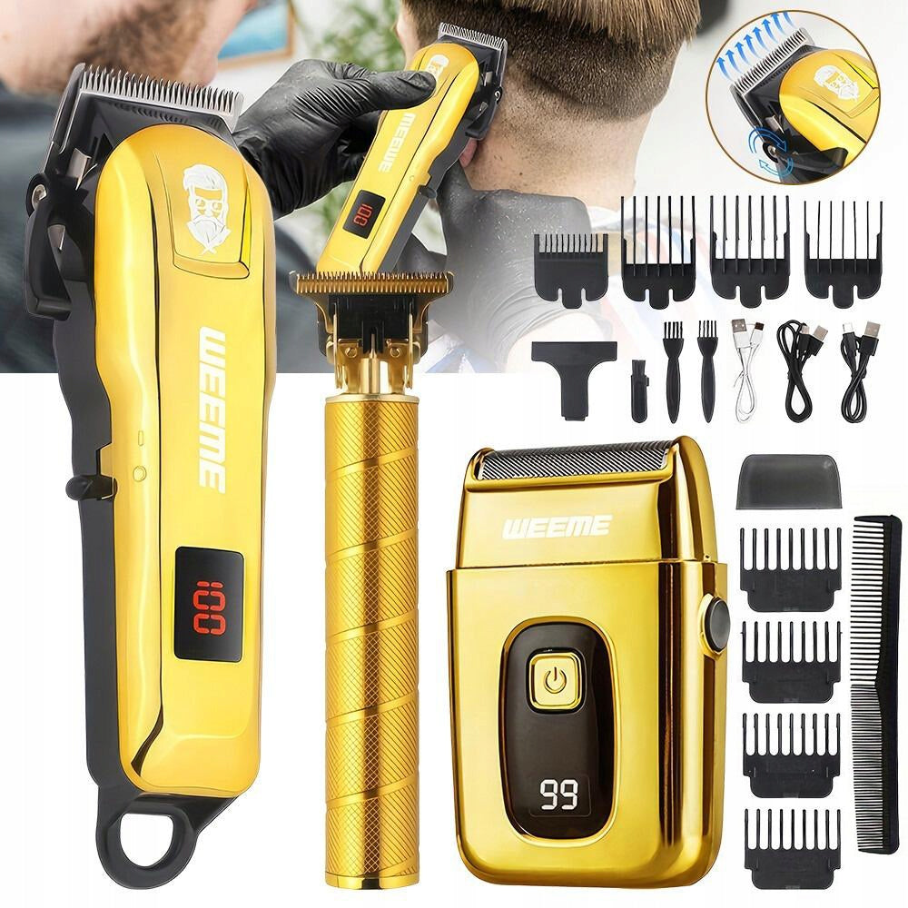 PROFESSIONAL CORDLESS CLIPPER WET&DRY USB SET 11IN1