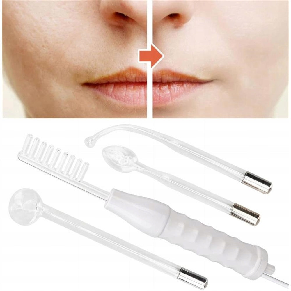 PROFESSIONAL DARSONVAL FACE CARE DEVICE ACNE 4 PCS