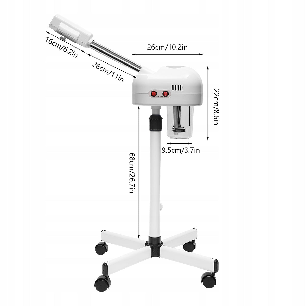 PROFESSIONAL DEEP HYDRATION FACIAL STEAMER- LARGE CAPACITY, SPRAY INTENSIVE EAN (GTIN) 751591554846