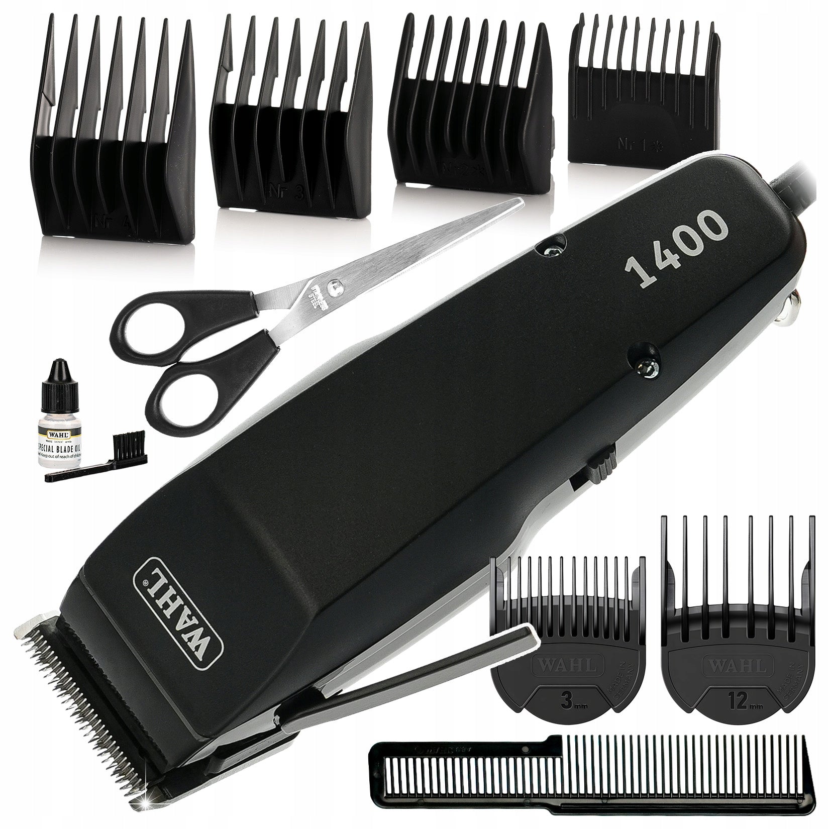 PROFESSIONAL DOG CLIPPER WAHL 1400CC ANIMAL+ 6 ATTACHMENTS