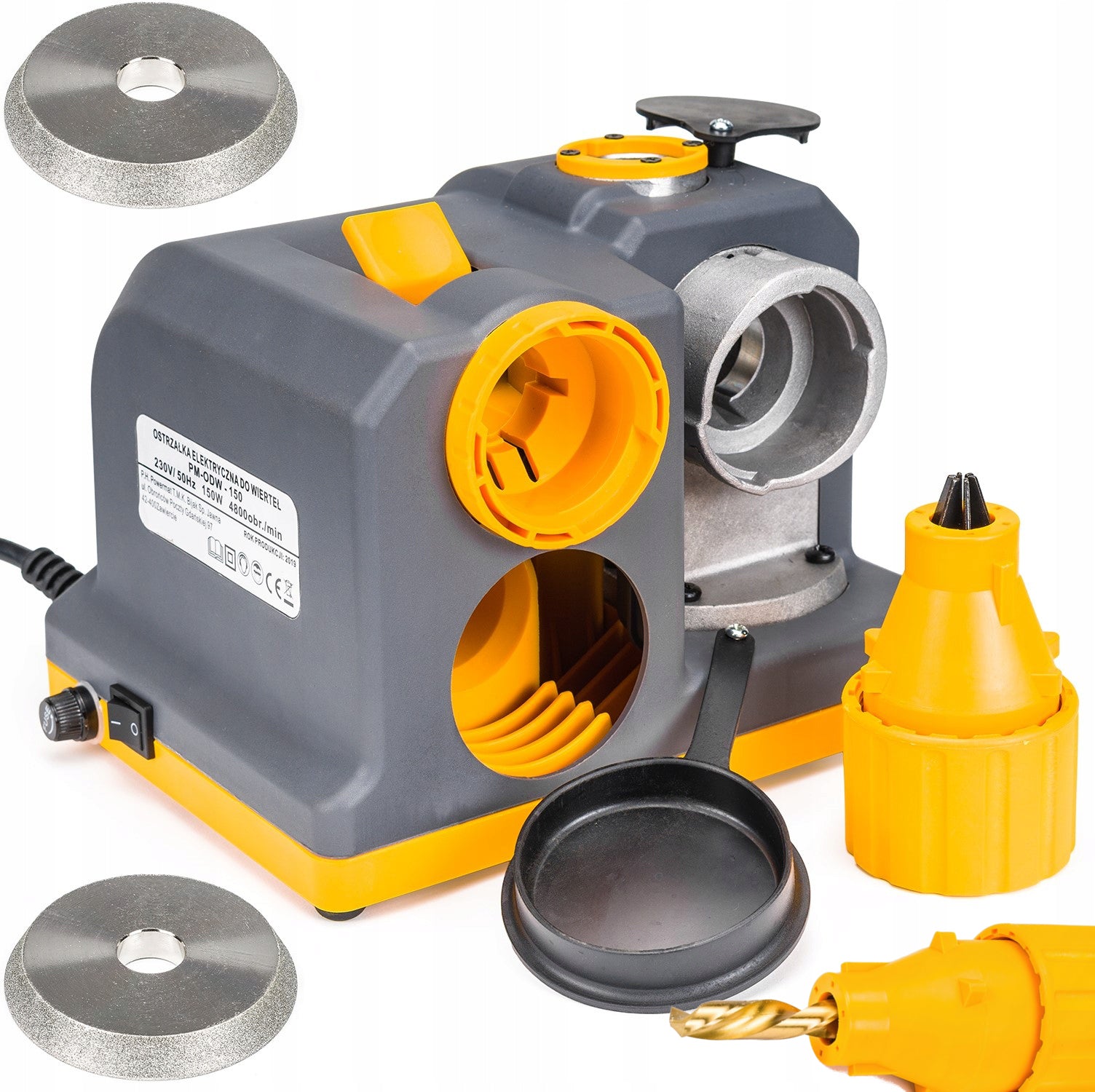 PROFESSIONAL DRILL SHARPENER 150W 3-13MM + 2X STEPLESS DISC