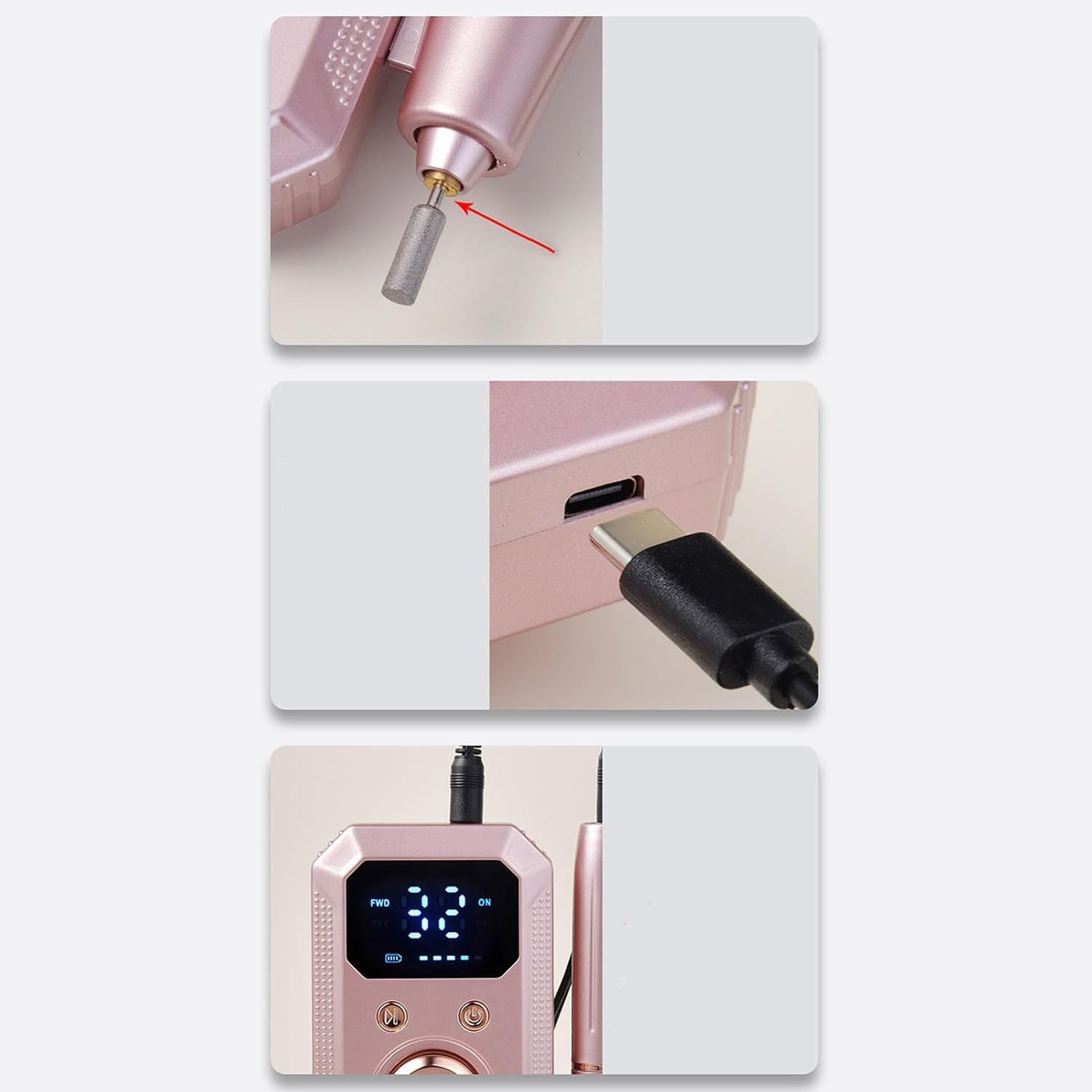 PROFESSIONAL ELECTRIC NAIL MILLING MACHINE,PORTABLE NAIL FILE Brand no brand