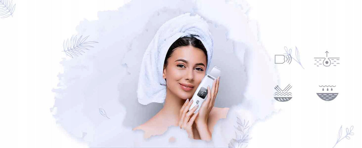 PROFESSIONAL FACE CLEANING SKIN SCRAPER 4 MODES USB CHARGING Brand Bedee
