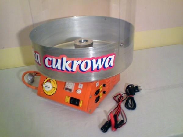 PROFESSIONAL GAS COTTON CANDY MACHINE WITH GAS MOBILE COVER Packaging status original