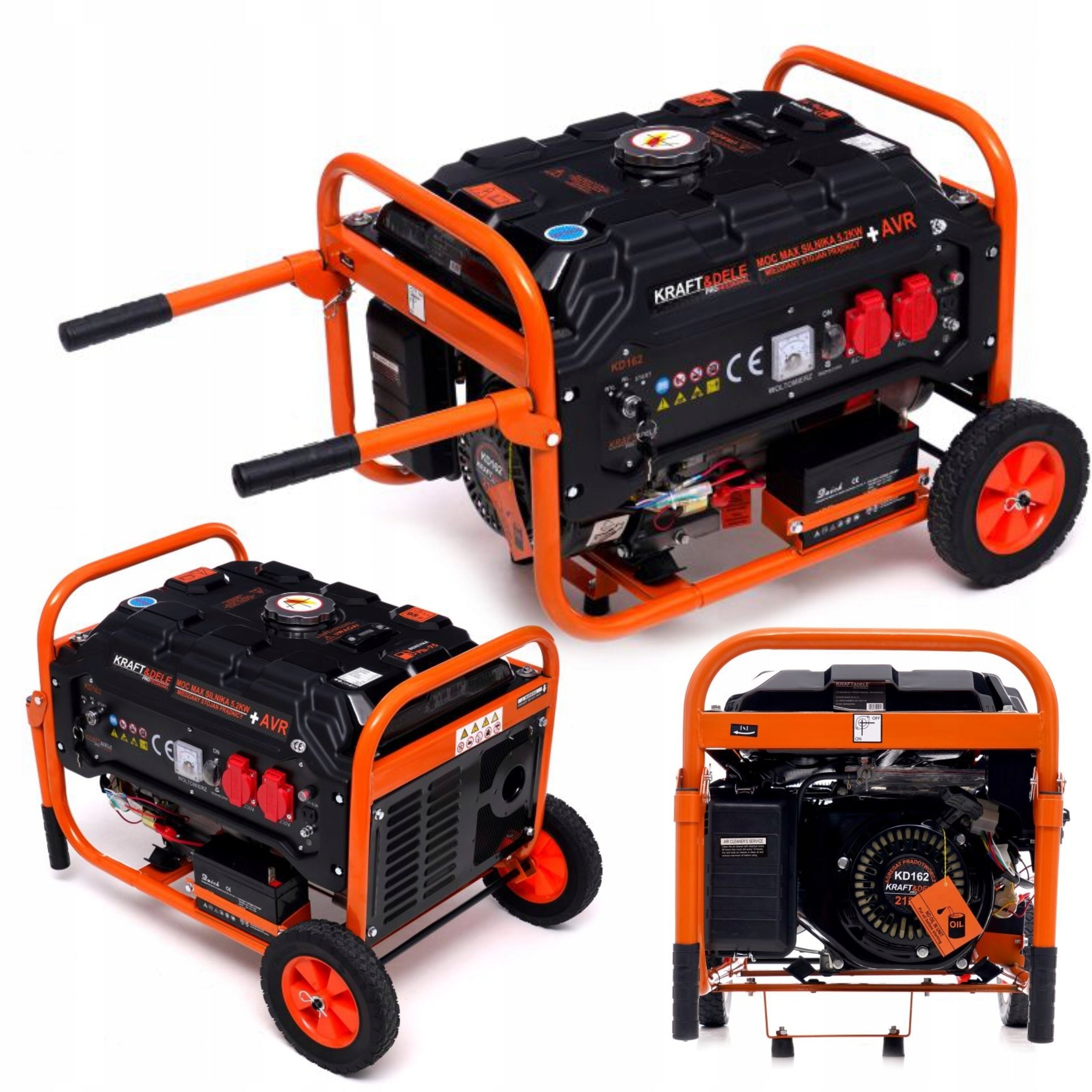 PROFESSIONAL GENERATOR SET 5,2kW ELE-START AVR+ COPPER STATOR KD162