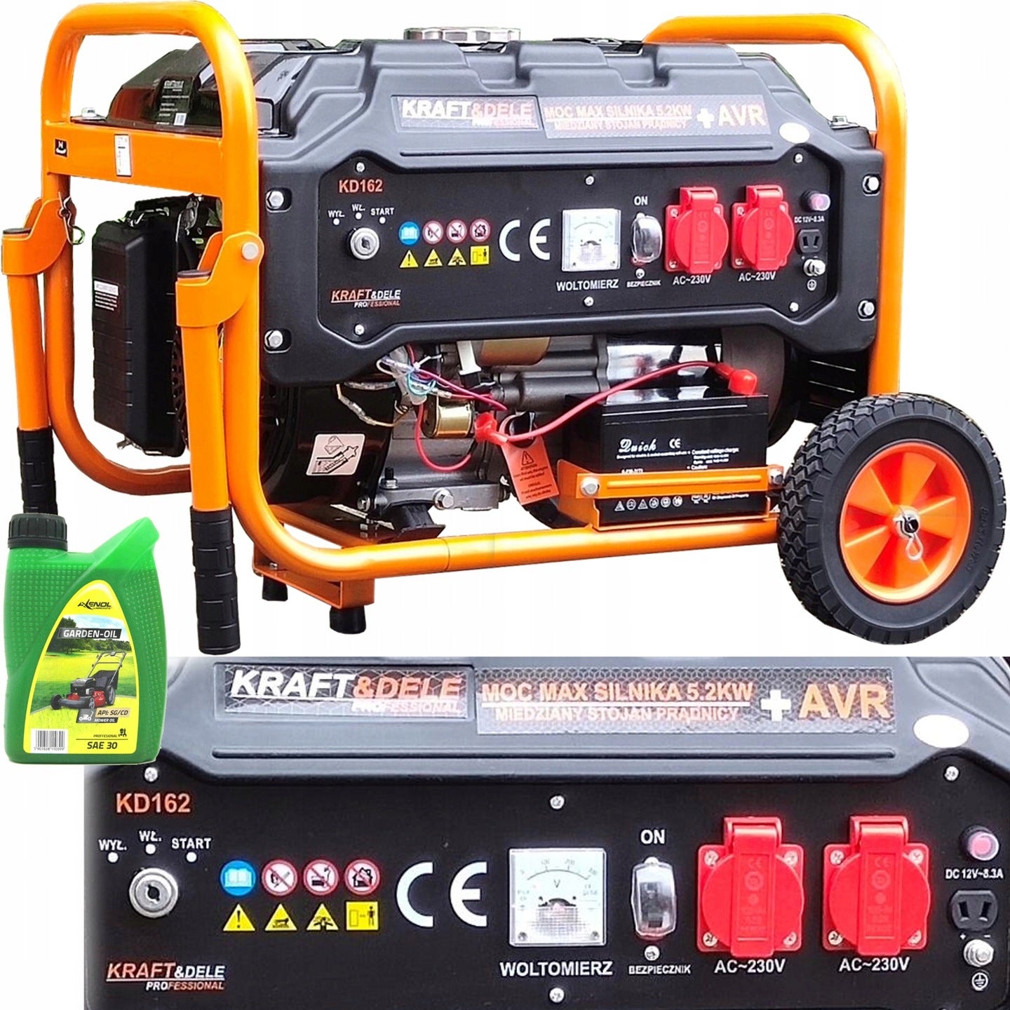 PROFESSIONAL GENERATOR SET 5,2kW ELE-START AVR+ COPPER STATOR