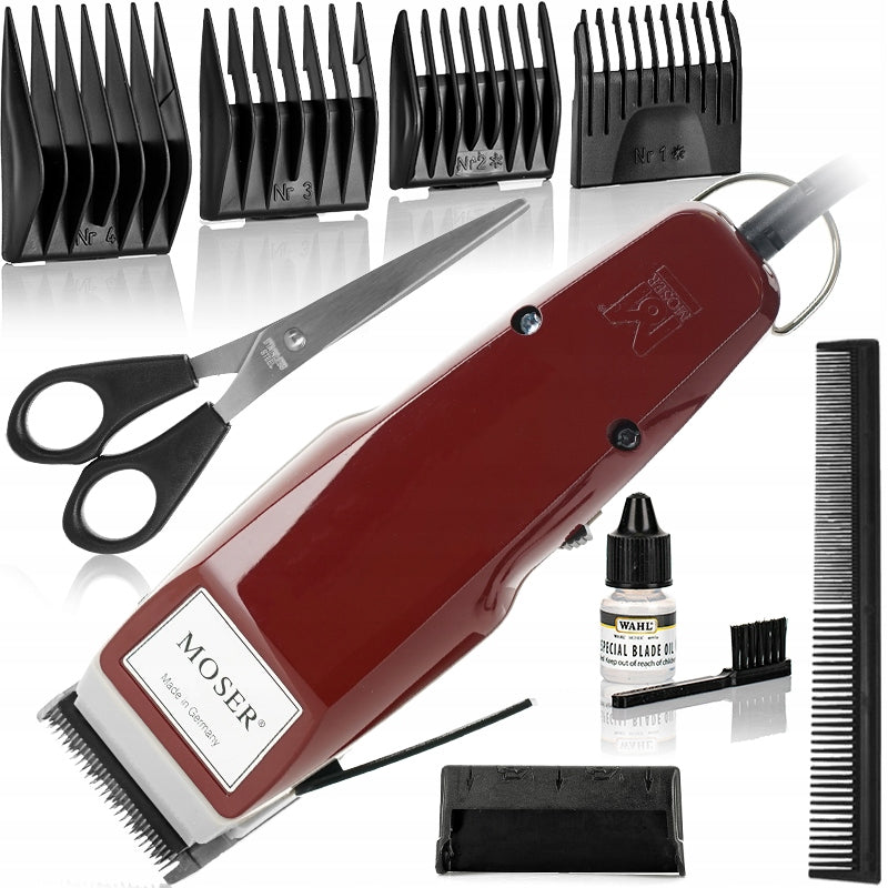 PROFESSIONAL HAIR CLIPPER MOSER 1400 MultiClick + CAPS