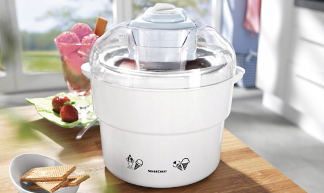 PROFESSIONAL HOMEMADE ICE CREAM AND SORBETS MACHINE SILVERCREST SECM 12 A1 12W EAN (GTIN) 4054599002842