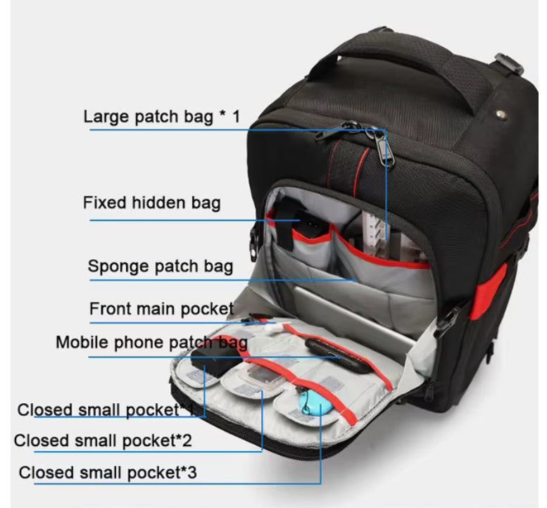 PROFESSIONAL HYBRID PHOTO BACKPACK TRAVEL REPORTER SUITCASE Manufacturer code CAM-SR-TROL