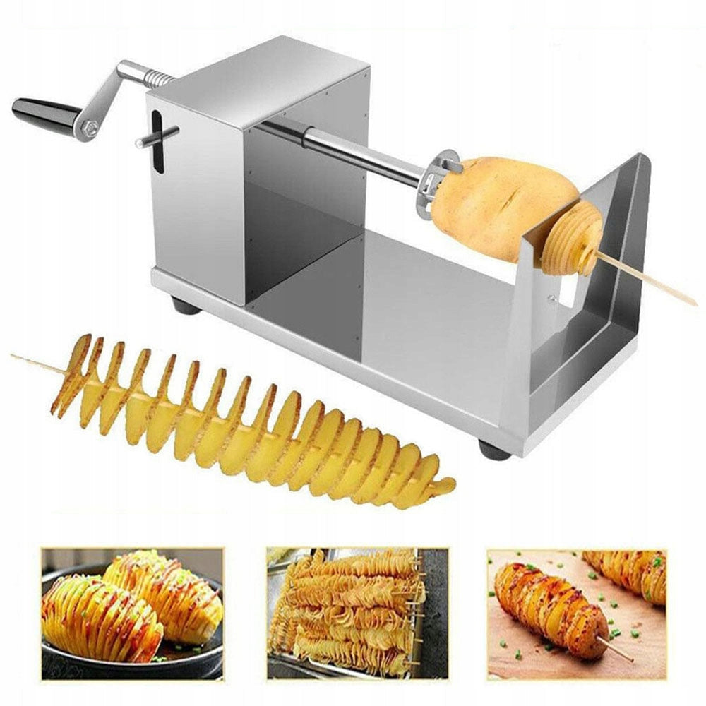 PROFESSIONAL MACHINE FOR TWISTED POTATOES CHIPS STICKS 3 BLADES Packaging status original