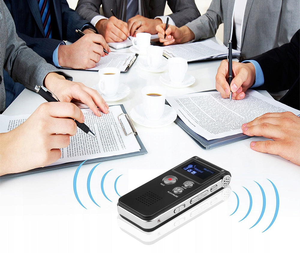 PROFESSIONAL MINI VOICE RECORDER 8GB SOUND DETECTION SIMPLE OPERATION PL MENU Packaging status original