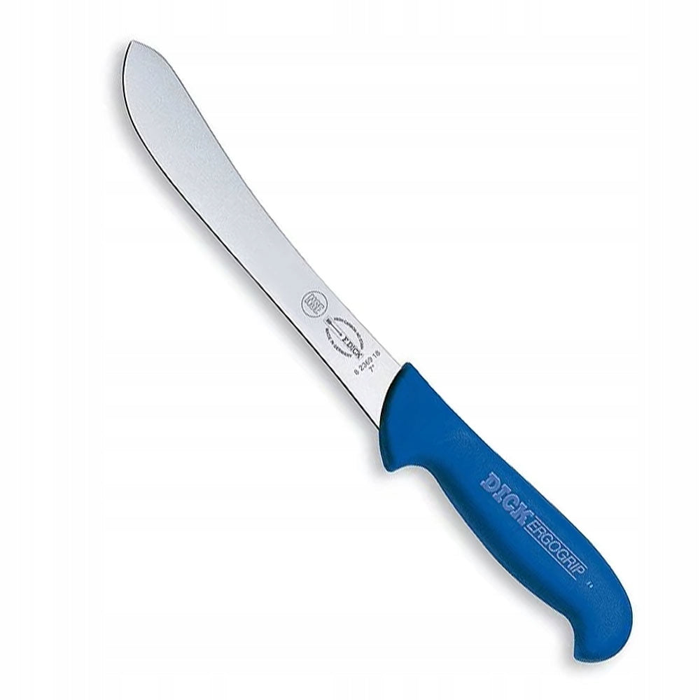 PROFESSIONAL Meat Sorting Knife BENT BLADE Dick 18 cm blue