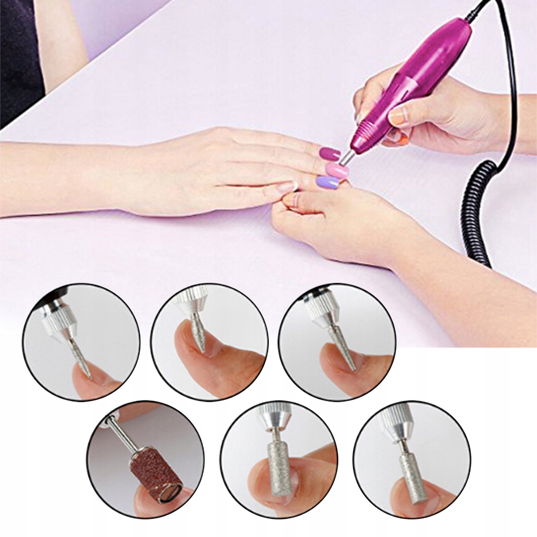 PROFESSIONAL NAIL MILLING MACHINE MANICURE PEDICURE strong CUTTER SET Manufacturer code boadw