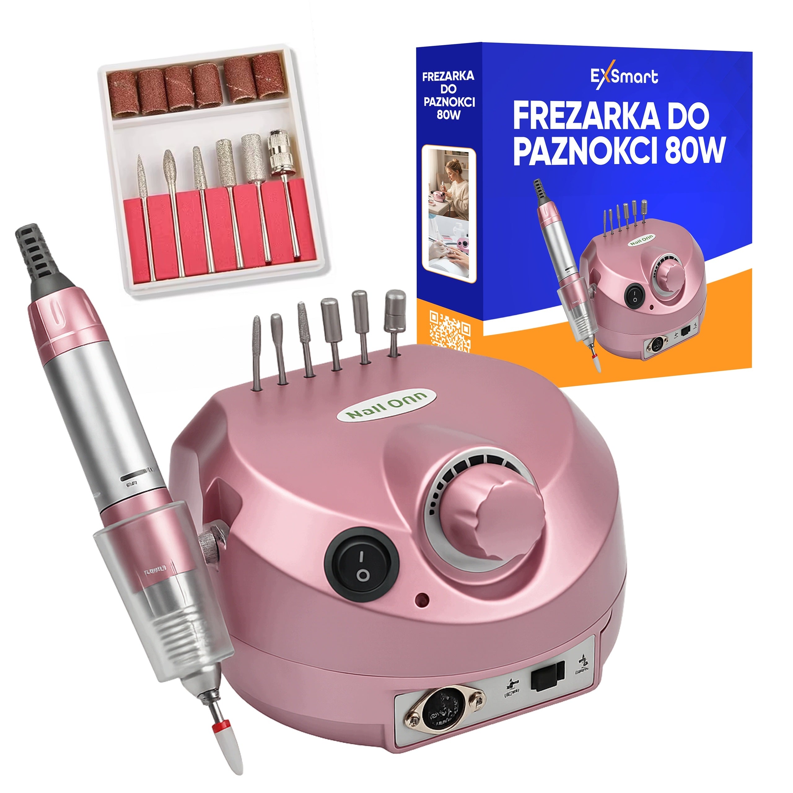 PROFESSIONAL NAIL MILLING MANICURE PEDICURE 80W STRONG CUTTERS SET