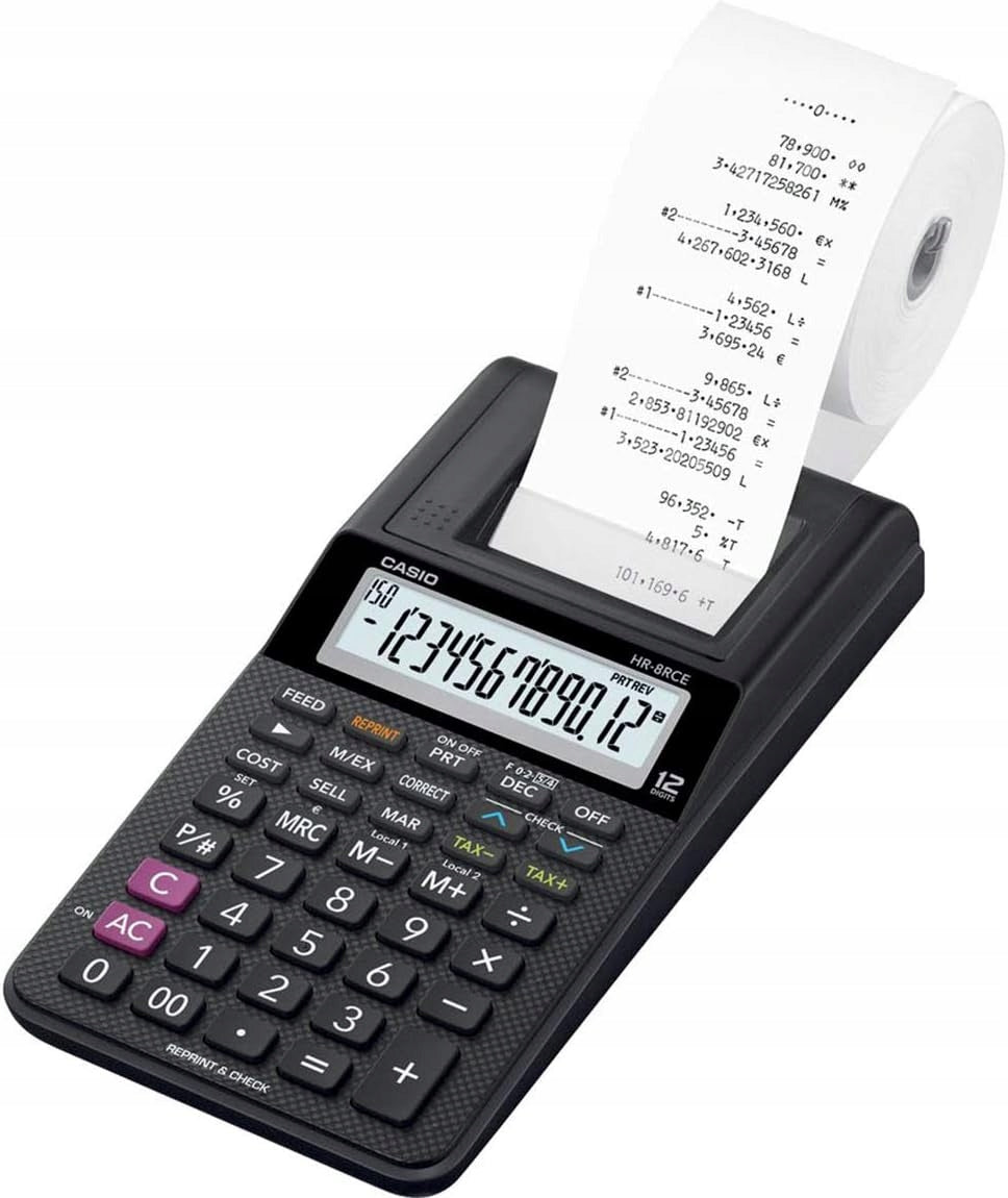 PROFESSIONAL OFFICE CALCULATOR WITH THE POSSIBILITY OF PRINTING 12-DIGIT BLACK