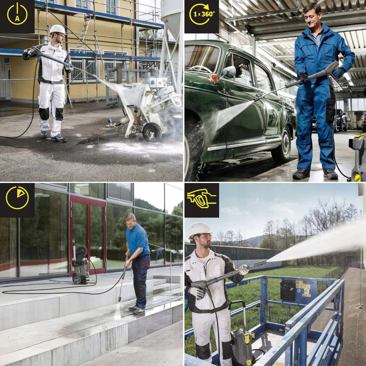 PROFESSIONAL PRESSURE WASHER KARCHER HD 5/17 CX PLUS DRUM + NOZZLE SET Maximum power 3000 W