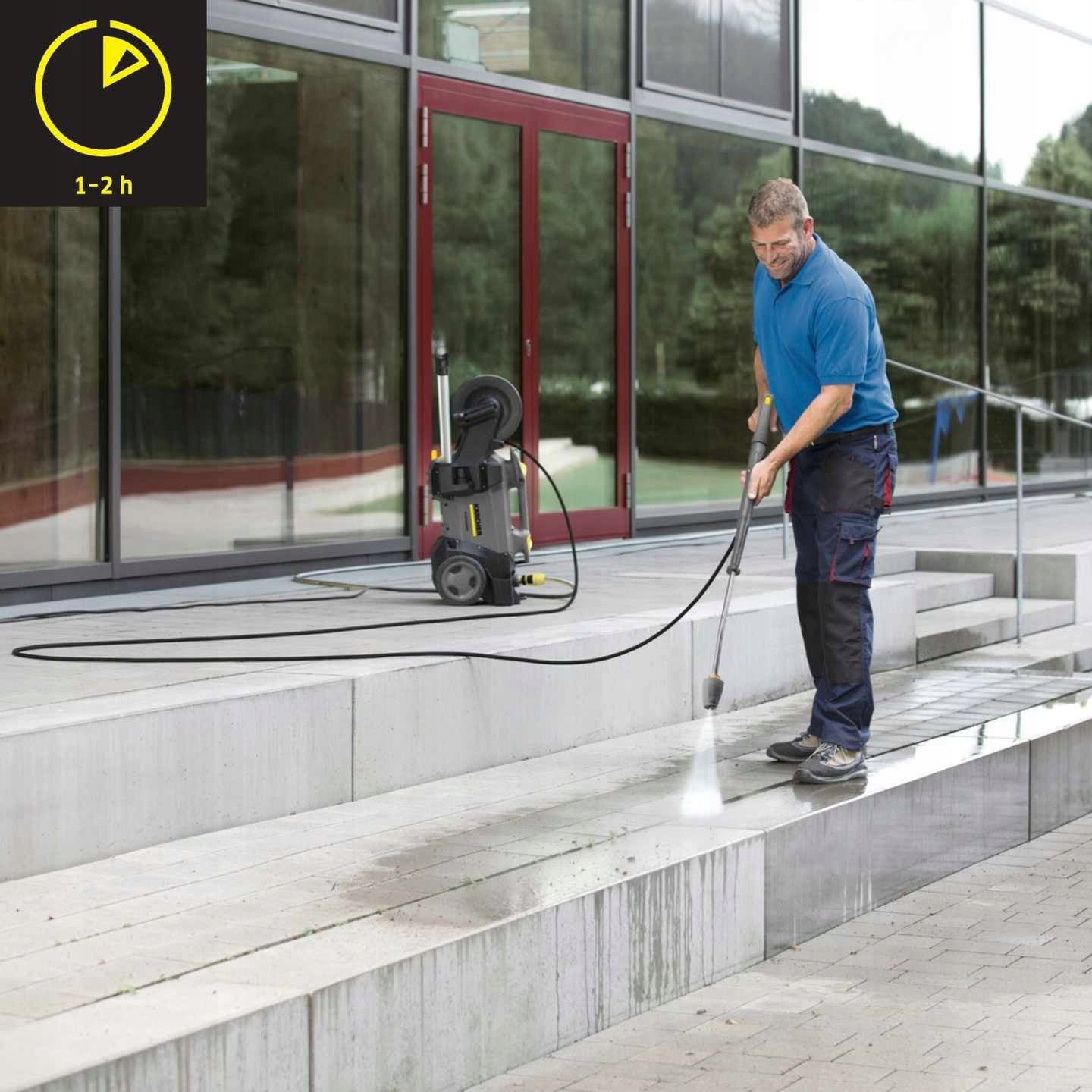 PROFESSIONAL PRESSURE WASHER KARCHER HD 5/17 CX PLUS DRUM + NOZZLE SET Maximum pressure 200 bar