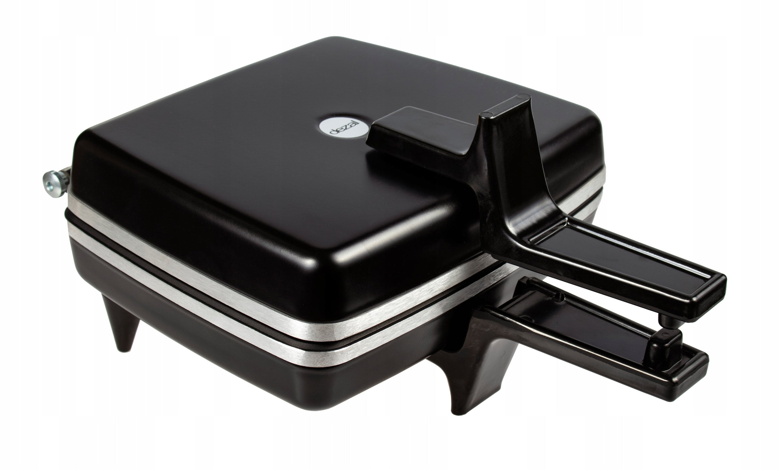 PROFESSIONAL Poland WAFFLE IRON DEZAL FOR WAFFLES 301.5 THICK GRILLE BLACK Power rating 1300 W