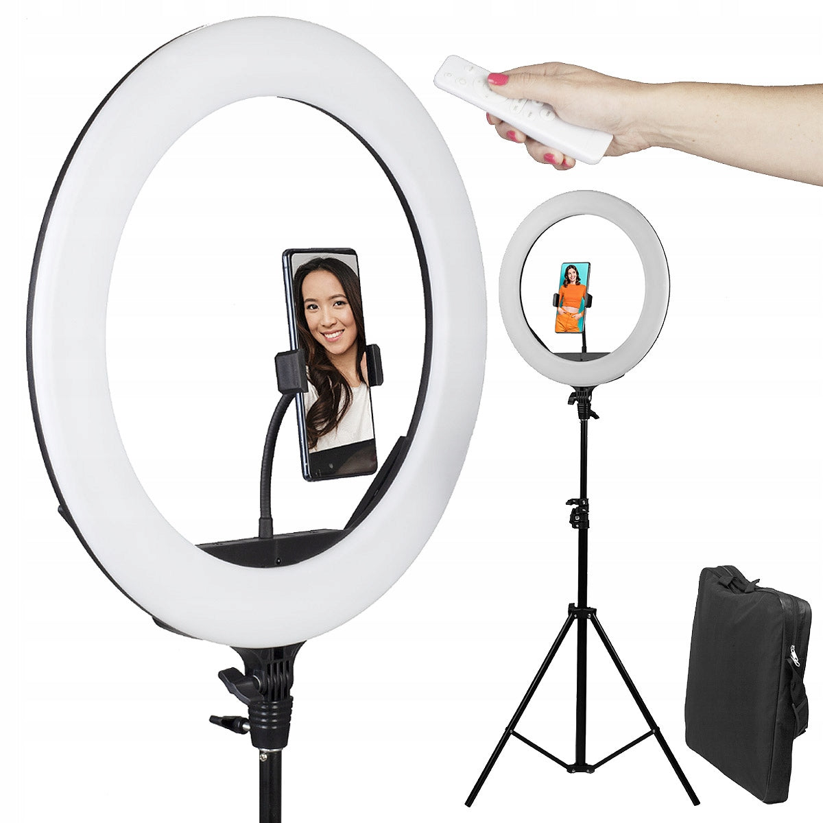PROFESSIONAL RING LAMP FOR MAKEUP 45CM 60W + BAG
