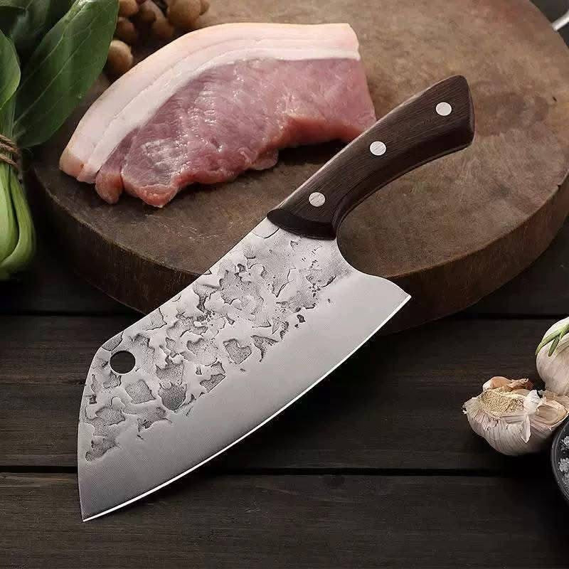 PROFESSIONAL SERBIAN KNIFE FORGED KITCHEN CLEAVER FOR CHEF'S VEGETABLE MEAT Manufacturer code KUTY-SERB-3CR13