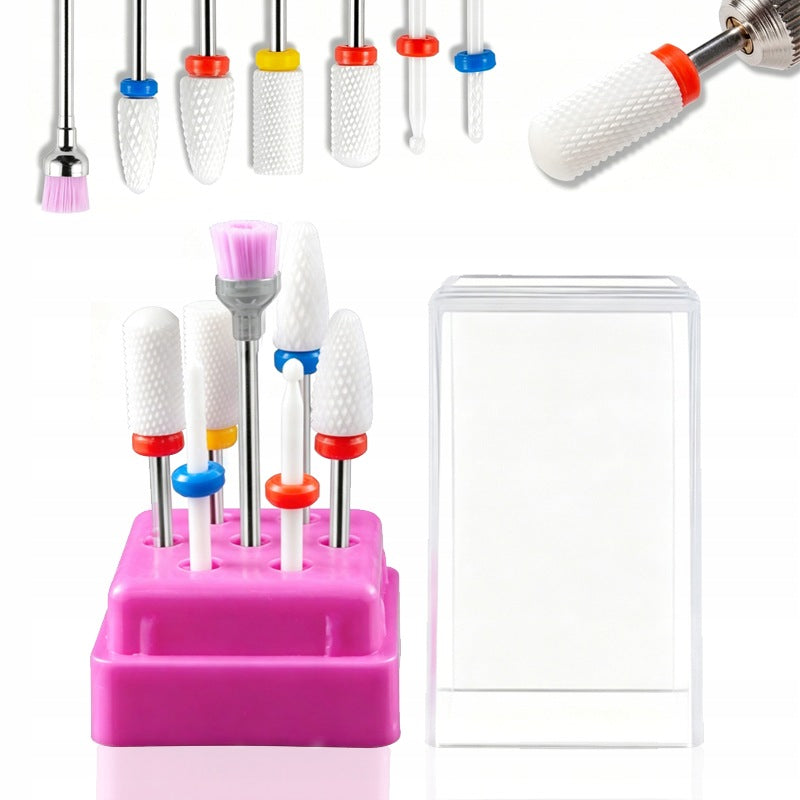 PROFESSIONAL SET OF NAIL CUTTERS FOR MILLING MACHINE + BRUSH