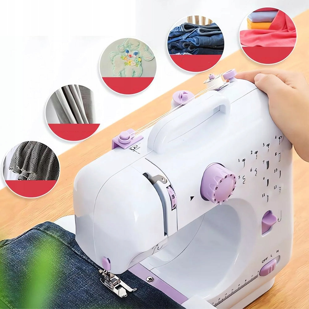 PROFESSIONAL SEWING MACHINE WITH 12 STITCHES AND REVERSE STITCH Number of stitches 12