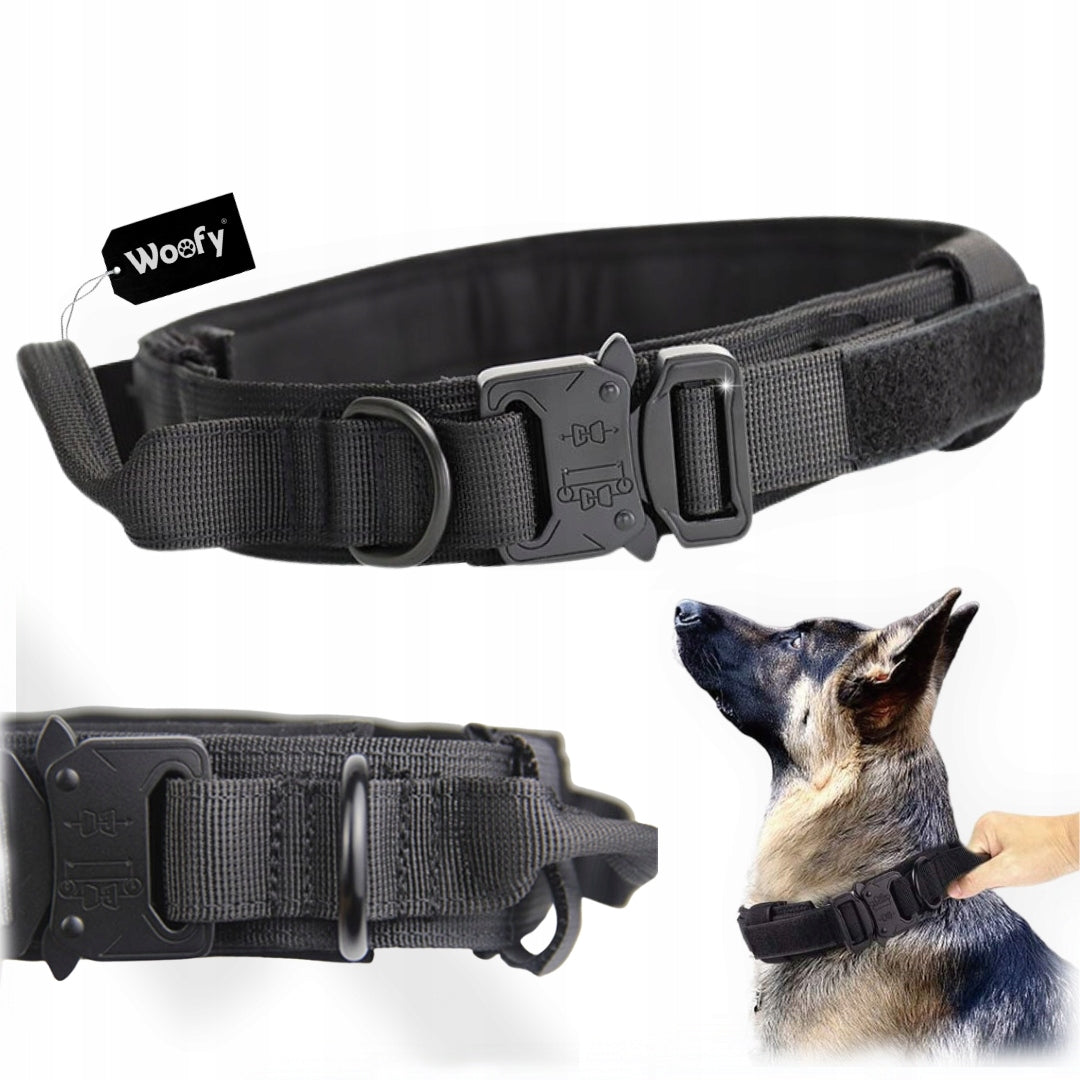 PROFESSIONAL TACTICAL COLLAR FOR BIG DOG METAL BUCKLE STRONG XL