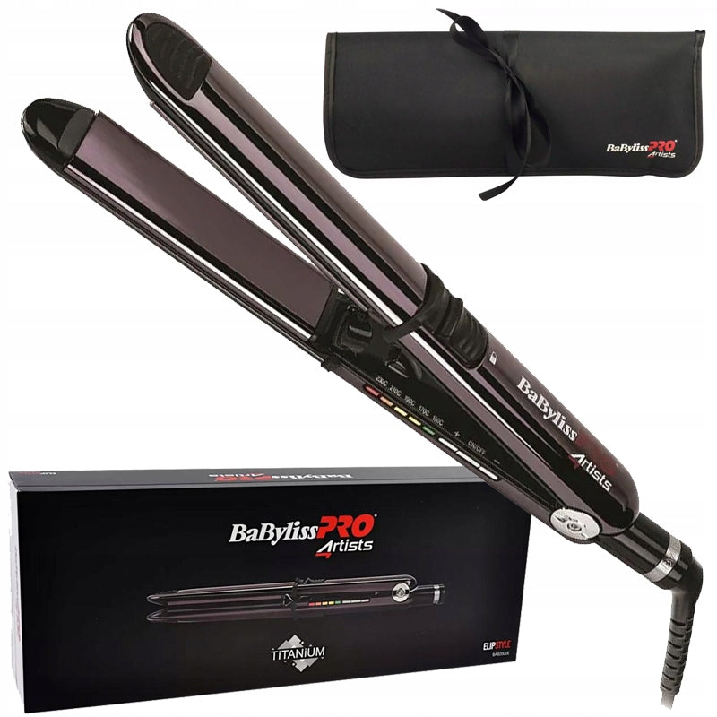 PROFESSIONAL TITANIUM HAIR STRAIGHTENER BABYLISS PRO BAB3500E - IONS